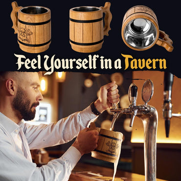 The Perfect Gift: Handmade Wooden Beer Mugs – A Toast to English Pubs and Viking Festivities